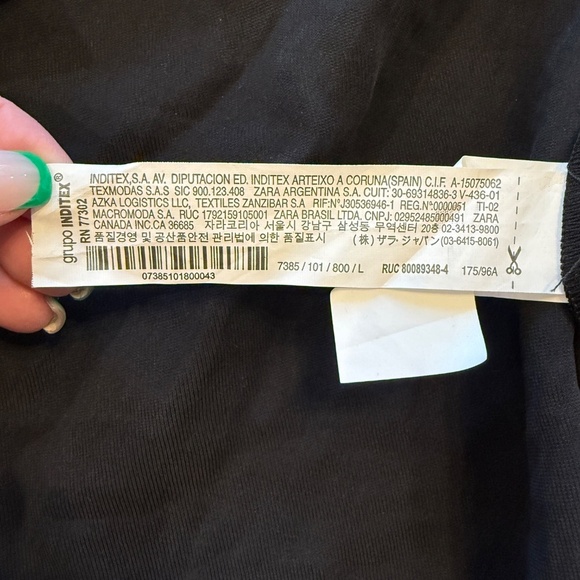 Zara Belted button front midi Shirtdress Black 45098 - Picture 10 of 12